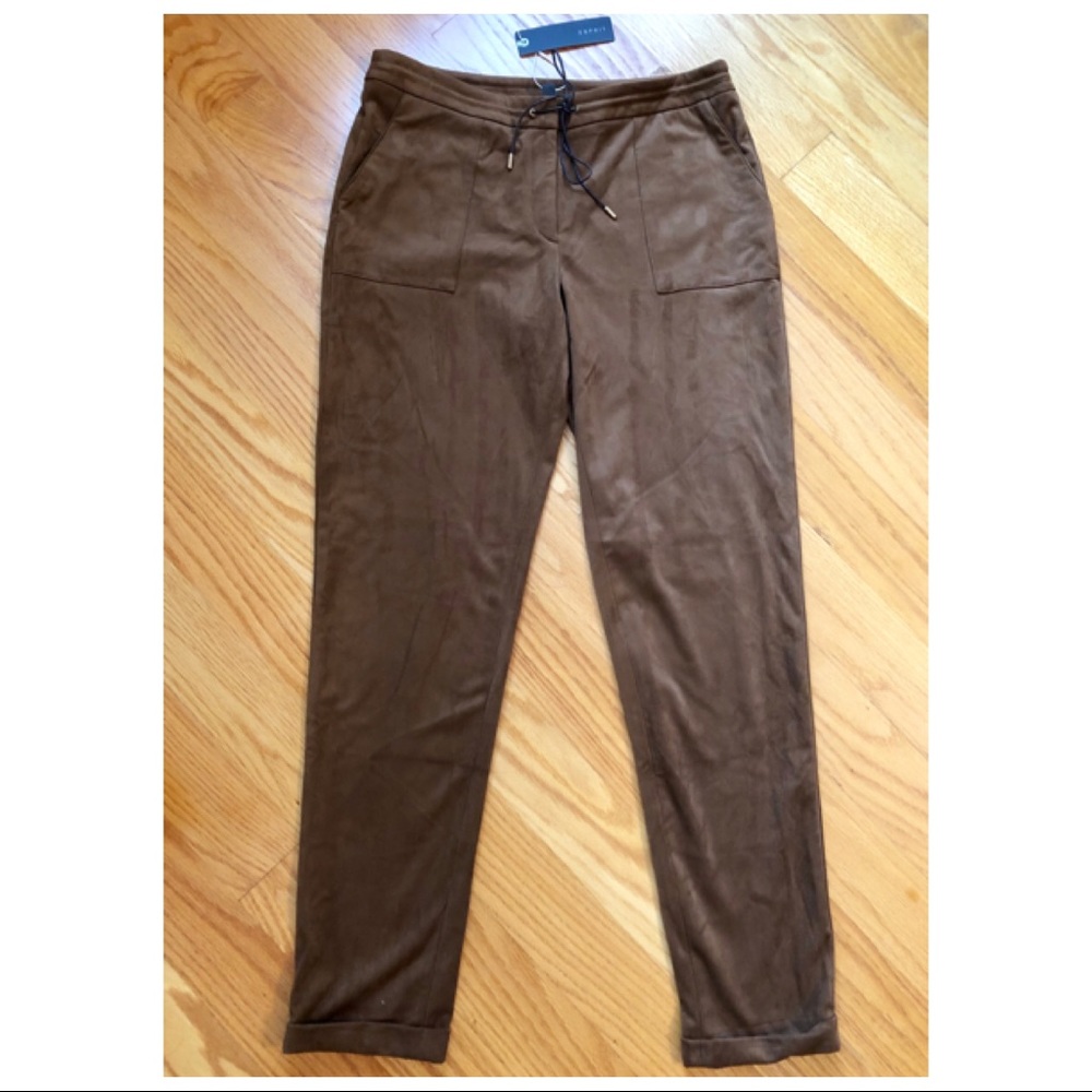 Esprit Faux Suede Pants Size M